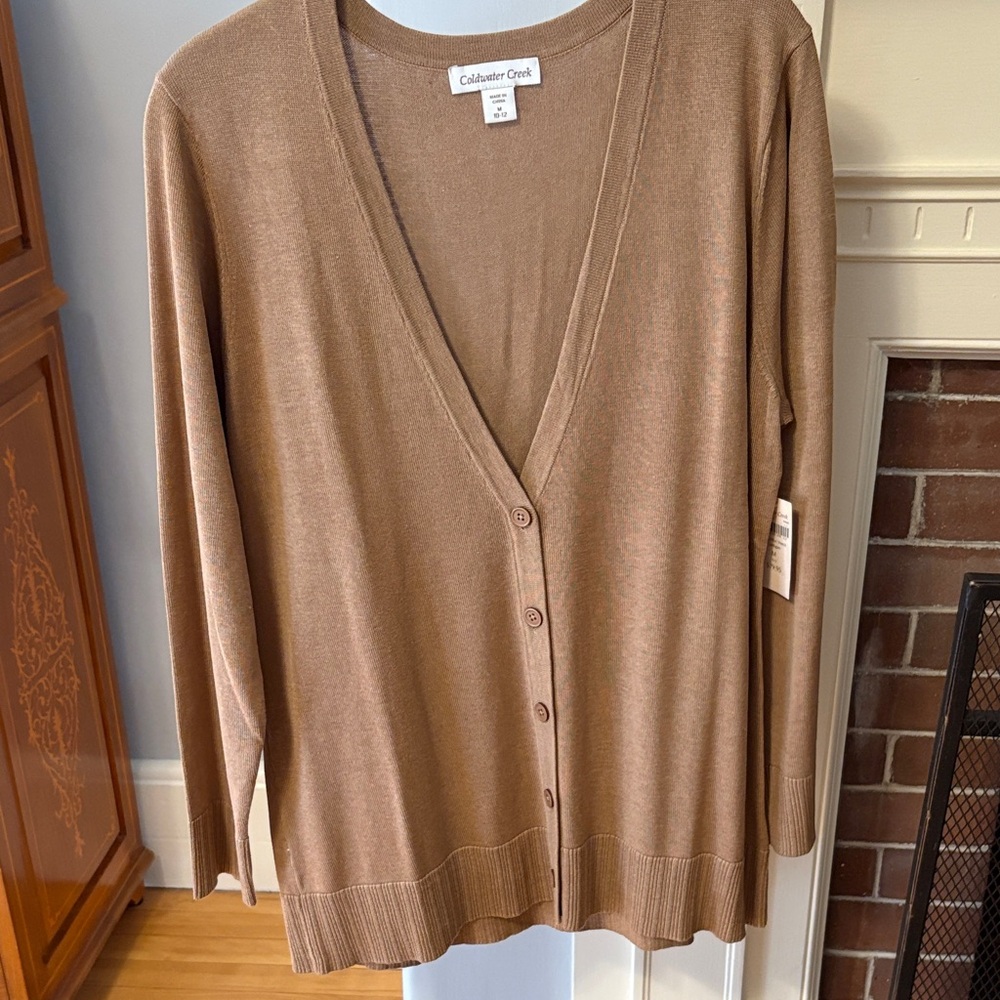 Coldwater Creek Women's Cardigan Sweater NWT Silk Blend